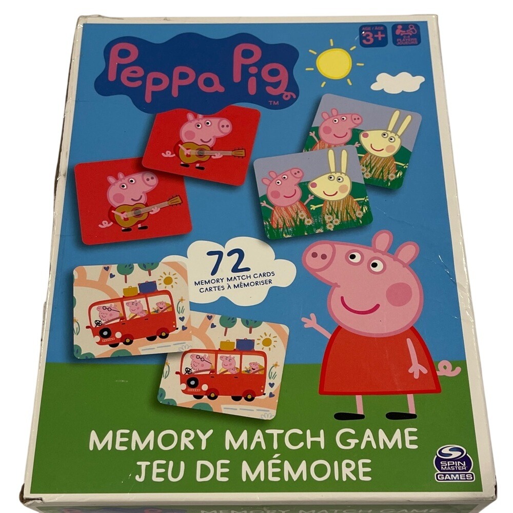 Peppa Pig Memory‎ Match Game Cards